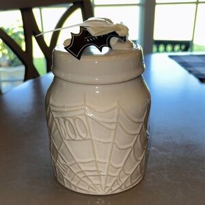 Rae Dunn Boo with Spider Web Canister